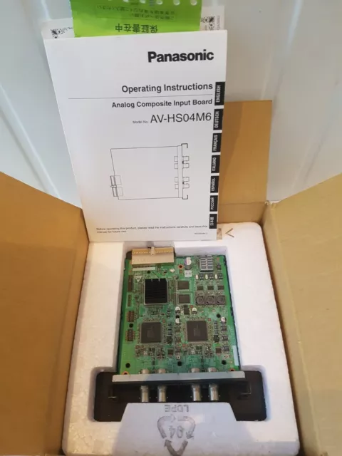 Panasonic Av-Hs04M6 Analog Composite Input Board  Av-Hs400 Hs450 Hd-Sdi Mixer