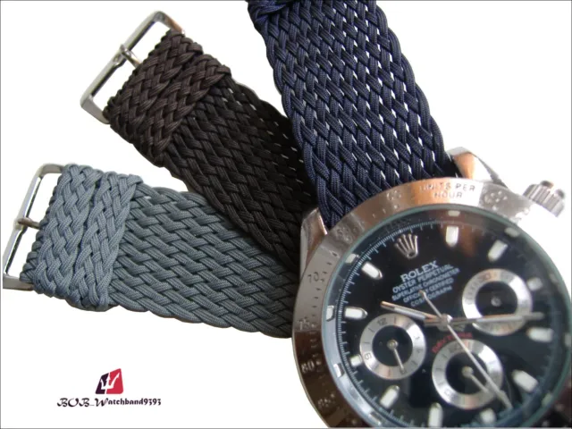 Cinturino vintage in nylon perlon anse 16, 18, 20mm Made Italy watch band strap