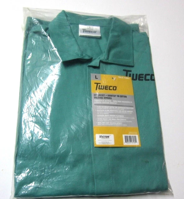 TWECO 30" Green Large Flame Retardant Cotton Welding Jacket