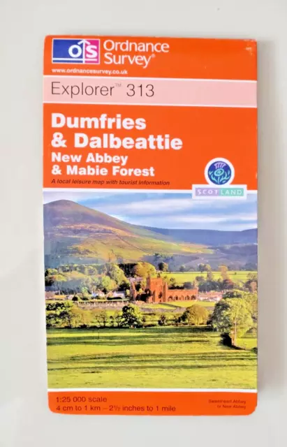 Dumfries and Dalbeattie Ordnance Survey OS Explorer Map 313  2000