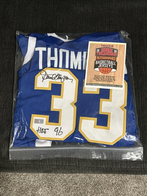 DAVID THOMPSON #33 SIGNED DENVER NUGGETS CUSTOM JERSEY HOF 1996 JSA Certified
