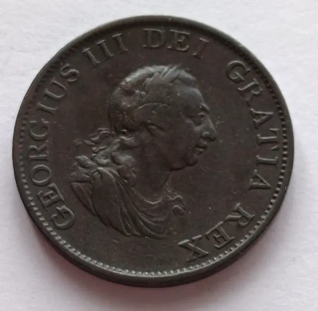 George III  Half Penny 1799 ( Nice Grade  )