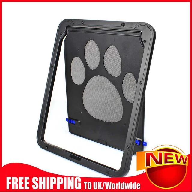 Puerta con solapa para gato cachorro con cerradura de seguridad perro gatito mascota pequeña puerta de aislamiento ABS