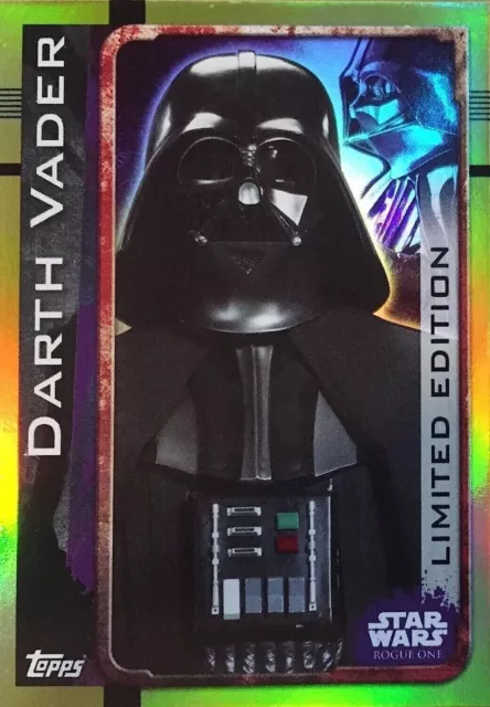 *SEHR SELTEN* Topps Star Wars Rogue One – LEMPA Darth Vader-Karte in...