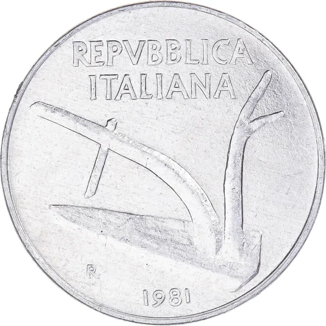 [#1339955] Coin, Italy, 10 Lire, 1981