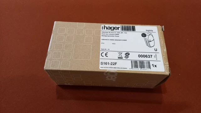 Détecteur De Mouvement Hager S161-22F - Neuf - Logisty Sepio