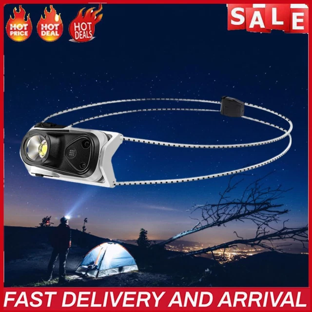 Wiederaufladbare Stirnlampe 4 Modi XPG-Stirnlampe für Notfälle im Freien (weiß)