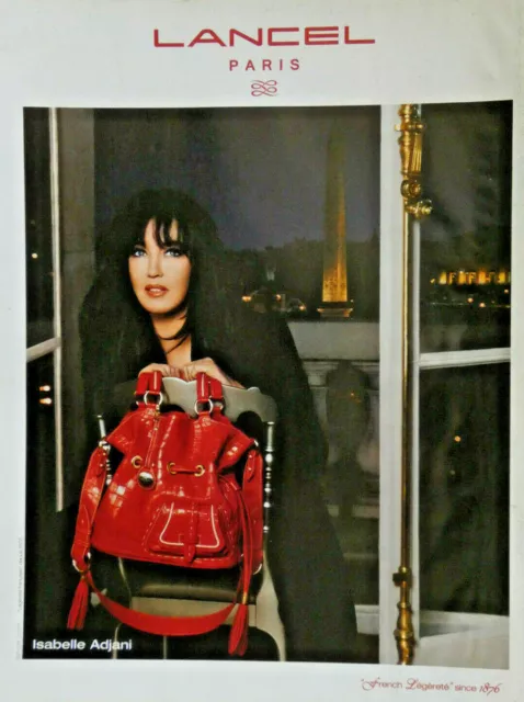2009 Lancel French Lightness Press Advertisement With Isabelle Adjani