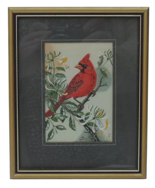 Cash's of Coventry Silk Woven Pictures - Birds - Cardinal