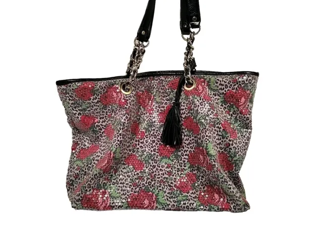 Pink & Black Leopard Betseyville Betsey Johnson Bag Large XL Tote