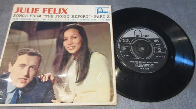 Julie Felix The Frost Report EP Part 2 1967 **EX- /VG+**