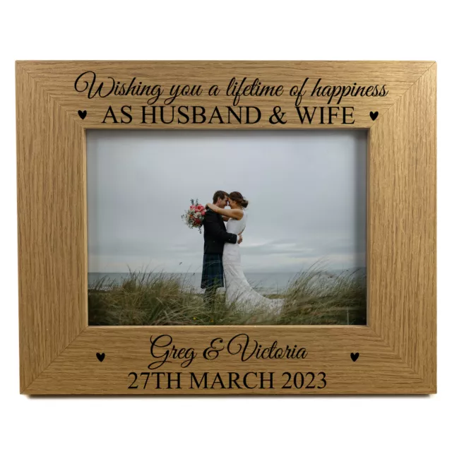 Personalised Mr And Mrs Photo Frame Wedding Gifts For Couple Wedding Day Gift
