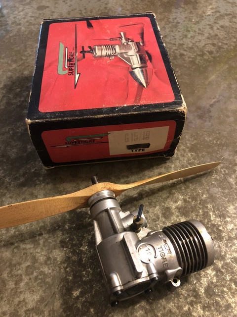 Moteur RC Ancien Super Tigre G30 2,5cc - Micromeccanica Saturno Made In Italy Vintage
