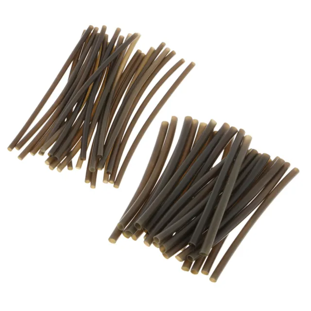 50pcs Rig Rubber Heat Shrink Tube Deep Sea Fishing Soft Rubber Angling Rigging