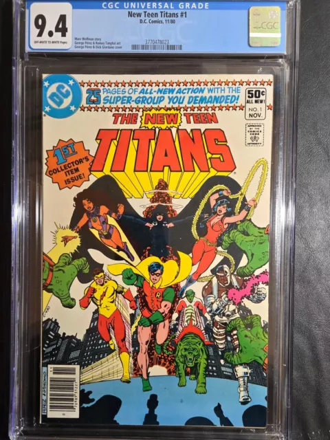 The New Teen Titans #1 Cgc 9.4 "Newsstand" / 1St Off. New Teen Titans!