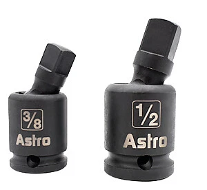 Astro Tools 78342 3/8" & 1/2" Pinless Universal Joint Impact Adapters