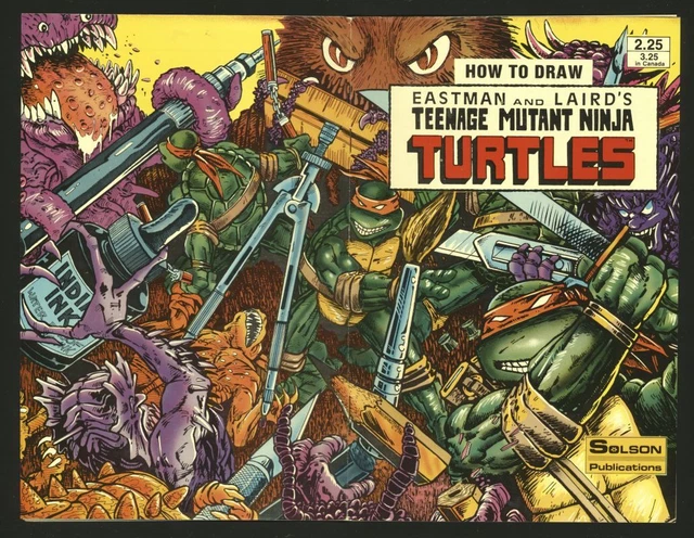 HOW TO DRAW Teenage Mutant Ninja Turtles #1 NM 1986 Solson Comic Book £ ...
