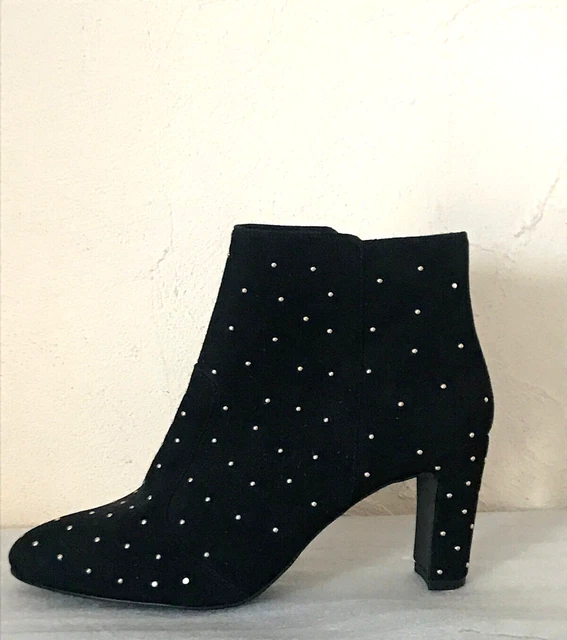 MINELLI - BOOTS - BOTTINES - CUIR VELOURS NOIR -NEUVES -  POINTURE 39 eu