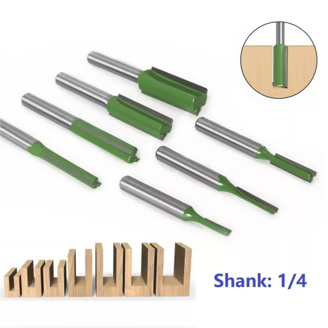 Efficace pour outils de travail du bois 17 pièces 14 tiges simple double flûte