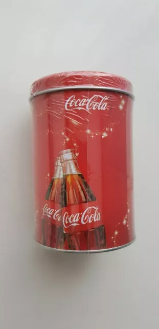 BARATTOLO SALVADANAIO COCA Cola in Latta Metallo Non Apribile Colore Rosso  (9,5X EUR 15,41 - PicClick IT