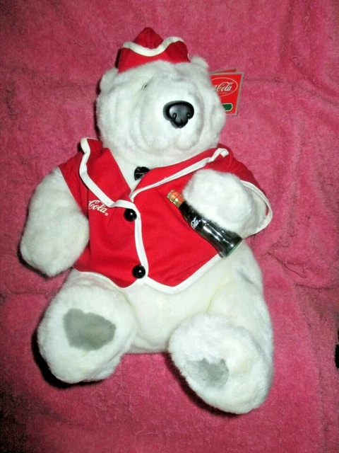 Coca Cola Polar Bear Plush Collection Polar Bear New with tags 14 INCH