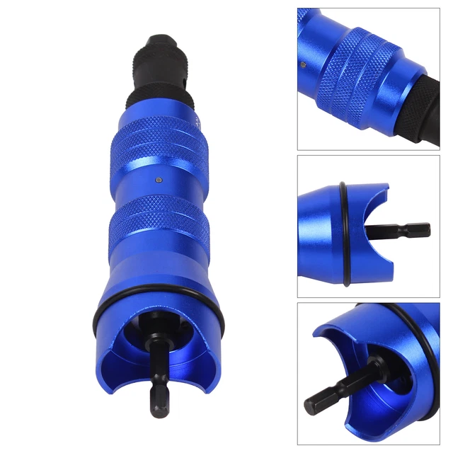 BLIND RIVET DRILL Adapter Kit 2.4mm6.4mm Fits Cordless/Corded