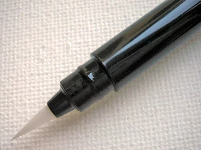 PENTEL Refillable POCKET BRUSH Pen GFKP3-A + 4 FP10 Ink Cartridge Refill XGFKP3