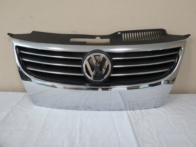 07 08 09 10 VW Eos Front UPPER Radiator Bumper Grille Grill Black-Chrome OEM