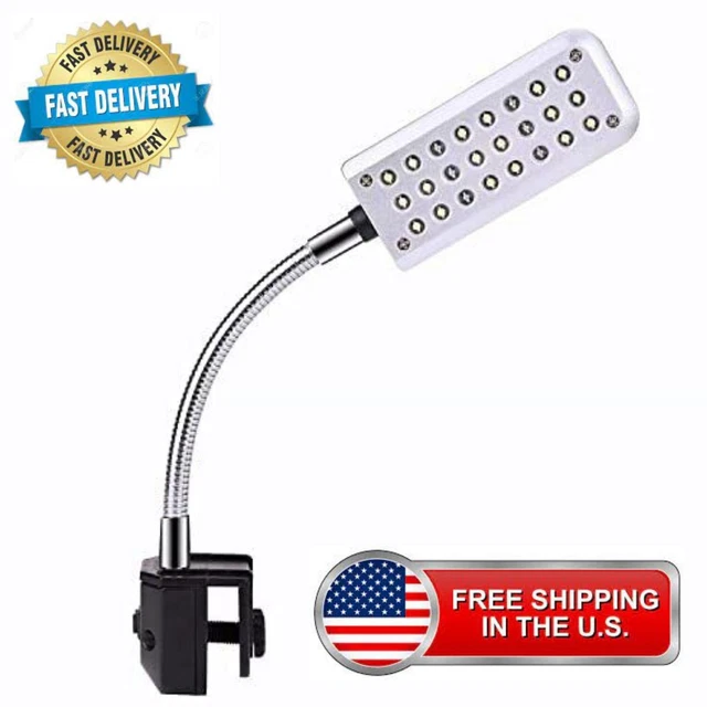 Fish Tank Aquarium Led Light White Blue 1.5watt Clip-On Bright Multi-Color