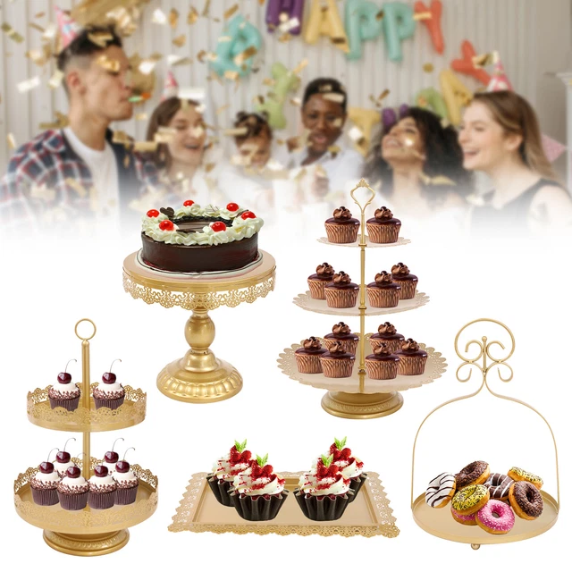 Soporte de postre Kit Cupcake Halter Cookies Displaying Stand Cake Serving Platte