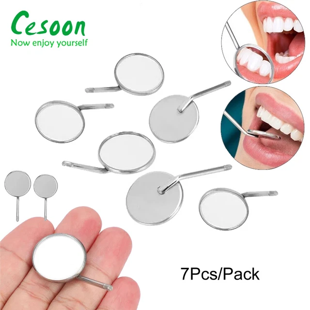 7pcs Dental Mouth Mirror Reflector Oral Care Tool Set Kit Dental Instrument #4