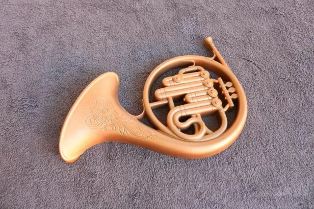 Wall hanging French Horn Vintage Estate Mid Century Decor Gift Musician Homco KA