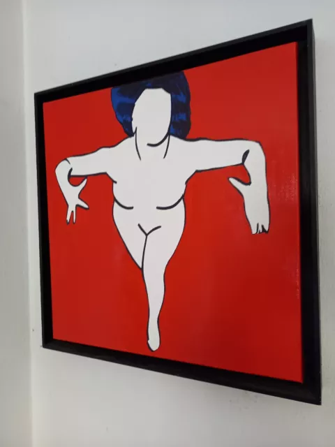 Marco Lodola - Pop Art italiana - Opera unica su tela - cm 50 x 50 - Certificata
