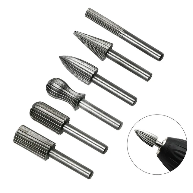 Ensemble De Forets à Graver En Carbure - 10 Pièces, Outils Rotatifs, Bricolage, Sculpture Sur Bois Percage Gravure 96104401