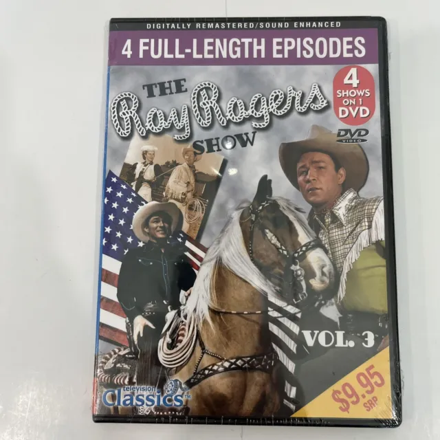 THE ROY ROGERS SHOW DVD Vol # 4 Full Length 1950s Episodes