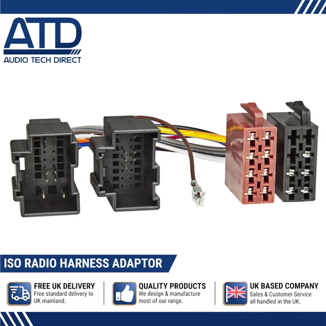 Adaptateur Câble ISO Vers 16 Broches Kenwood - Faisceau Autoradio Plug & Play Pour Autoradios Kenwood Anciens Et Récents