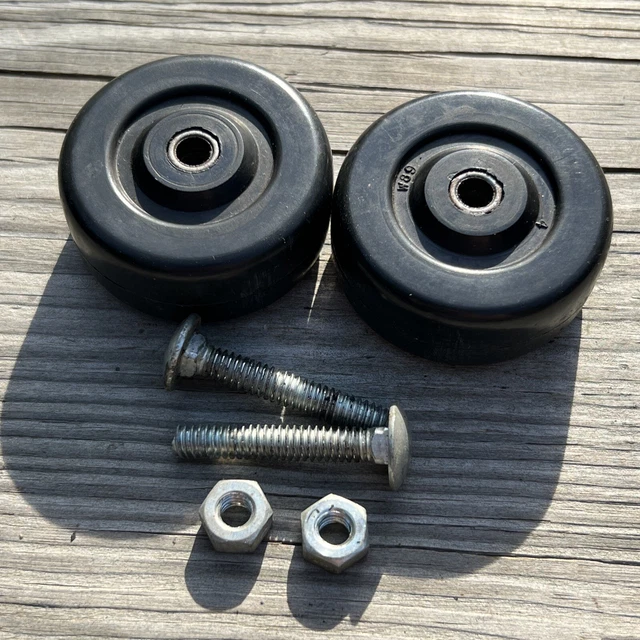 NordicTrack Pro Skier Replacement Parts: 2 rear wheels with axle bolts NordicTrack Pro Skier Replacement Parts: 2 rear wheels with axle bolts