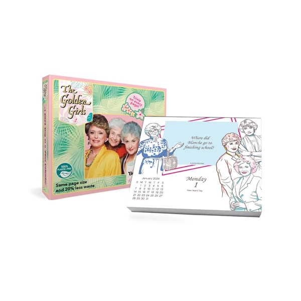 TRENDS INTERNATIONAL 2024 The Golden Girls DayataTime Box Calendar w