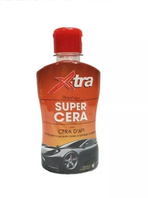 Super Cera D'api Xtra 250 Ml Brillantezza Auto Lucida Pulizia Protegge