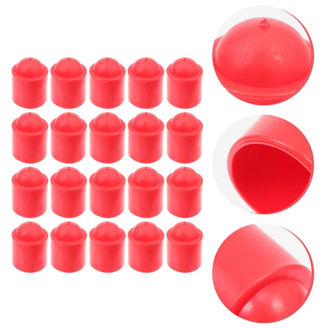 20 Pcs Rubber Billiard Cue Tail Cover Protecting Part Plug Protector