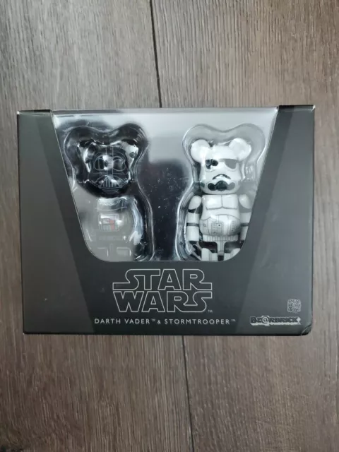 Ensemble Medicom Be@rbrick Star Wars 100 % Dark Vador & Stormtrooper Bearbrick 2009