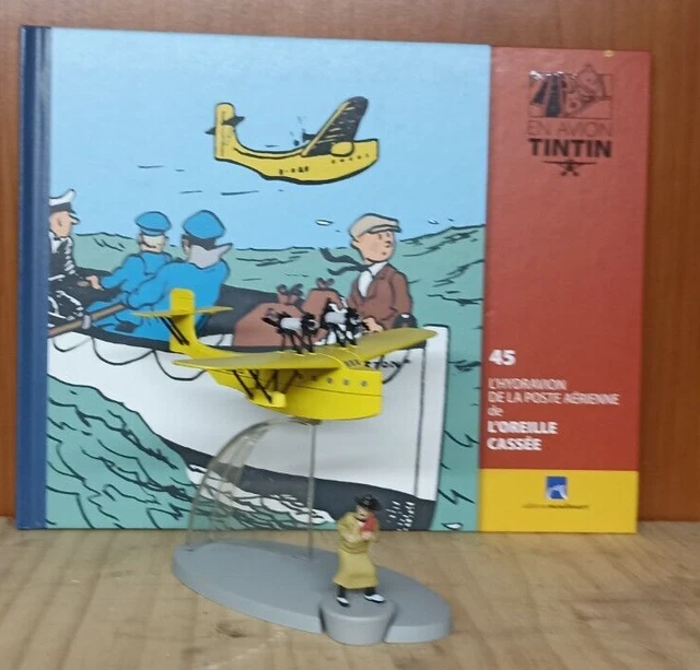 Avion Police Allemande - Collection Officielle Tintin N°47 - Figurine Résine MOULINSART - NEUVE