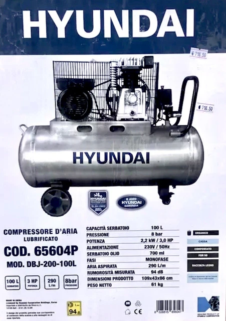 Compressore ABAC 100 HP2 - 100 CM2 Per Usi Professionali