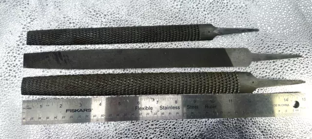 Vintage Nicholson Rasps Files Half Round Flat Mill Bastard 10" 12" Usa Lot Tools