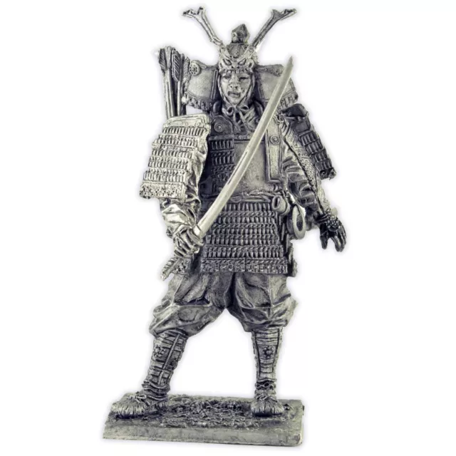 Japanese Samurai 12Cent Tin toy soldiers 54mm miniature figurine metal sculpture