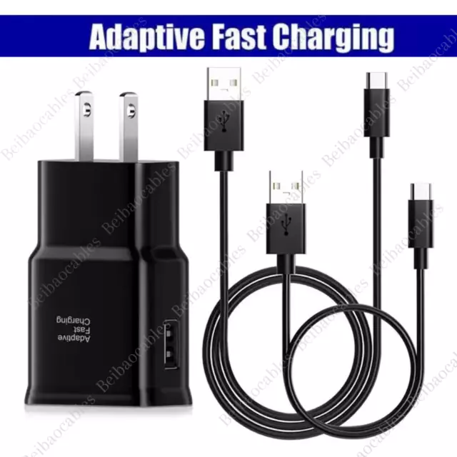 Adapter Fast Charger Type C With Phone Charging Cable For Samsung Galaxy Android