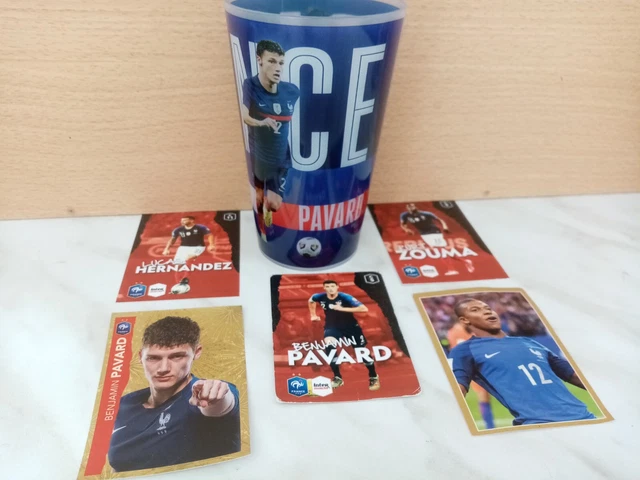 gobelet foot Euro 2022 équipe France FFF verre Intermarché Pavard