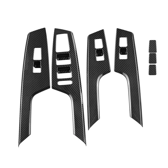 Auto-Carbon-Faser-Fensterglas-Hebeknopf-Schalterabdeckungs-Verkleidungs-TüR M2W7