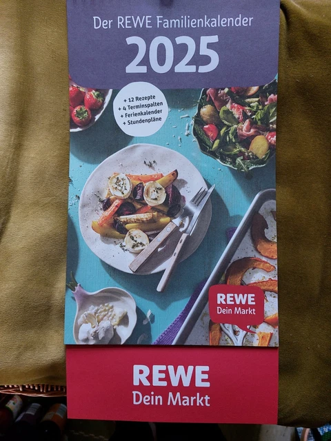 REWE KALENDER 2025 Familienkalender Wandkalender Terminplaner