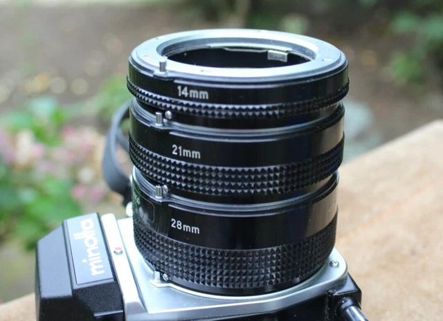 Tubos de extensión automática Albinar MC 14 mm 21 mm 28 mm - para Minolta MC